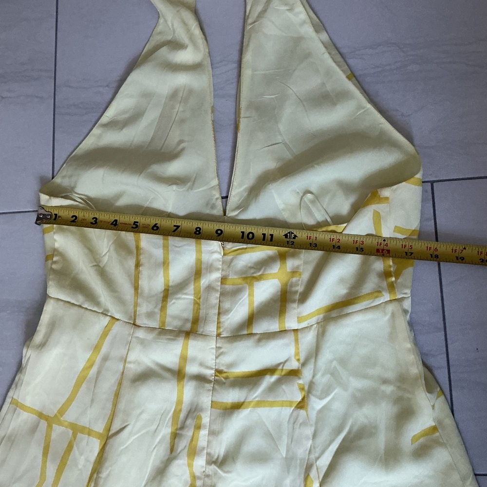 Banana Republic Strapless Dress in Light Yellow Sz 12 - Picture 13 of 15